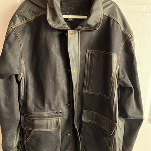 Vintage VEEZO  Denim Zip & Button up Jacket w/pockets